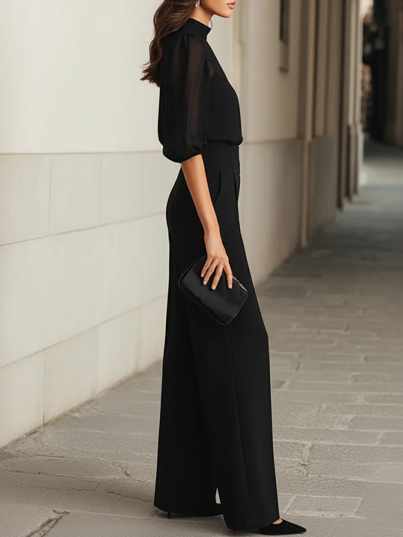 Elodie | Linne och Vida Byxor Tredelad Set
