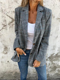 LUCINDA™ – Klassisk rutig blazer