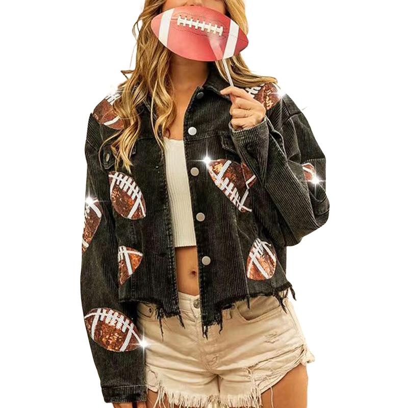 NERISSA™ – Snygg croppad oversize skjortjacka i footballstil