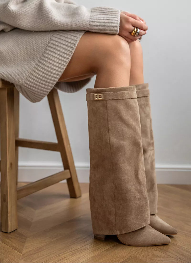 ARABELLA™ - Kaki Mockastövlar