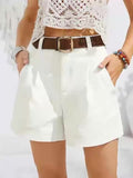 MÉLANIE™ - Chica Högmidjade Shorts