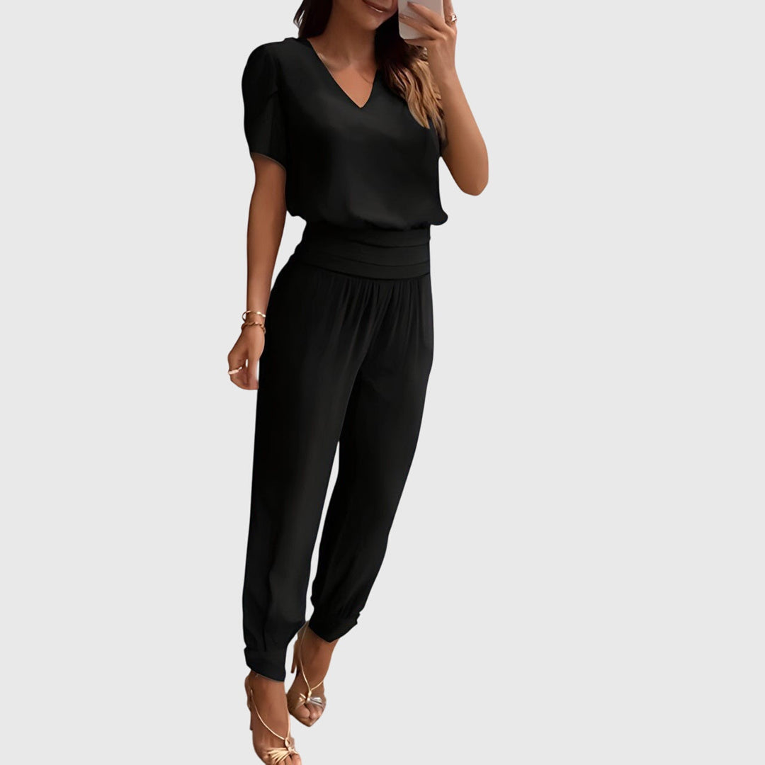 Jennifer™ | Snygg Blustopp och Byxor Set