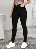 LISETTE™ - Sleeka Högmidjade Skinny Jeans