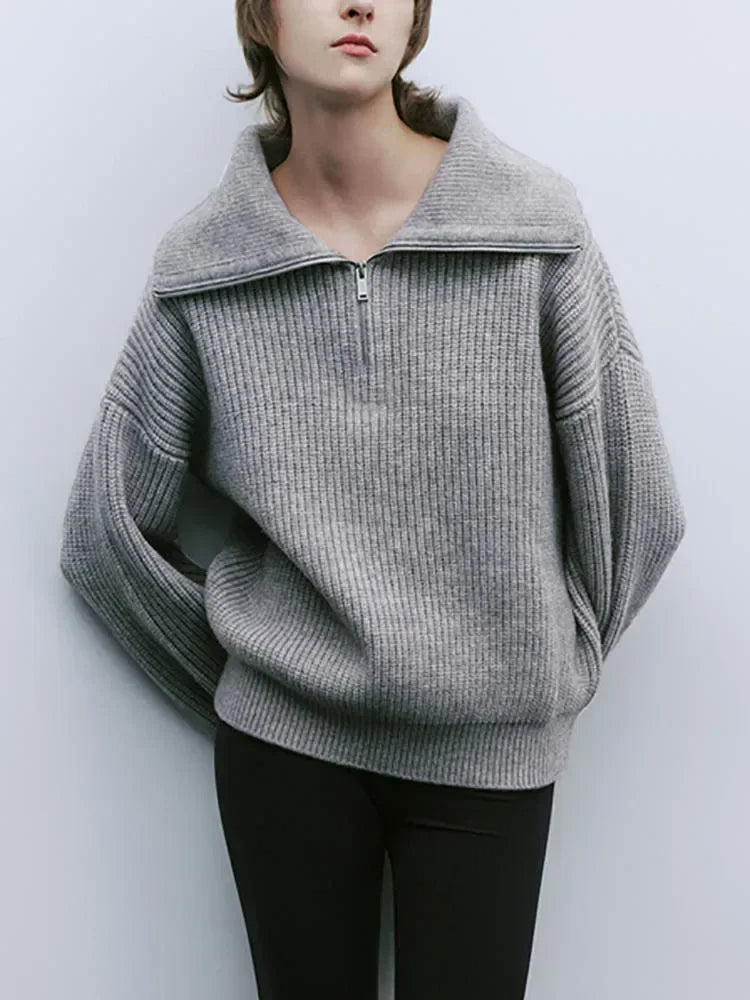 ELODIE™ - Bekväm Halvblixtlåströja