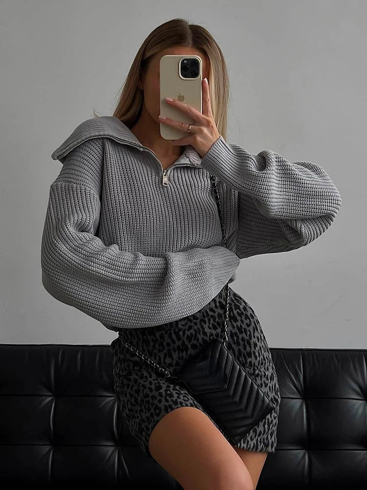 ELODIE™ - Bekväm Halvblixtlåströja