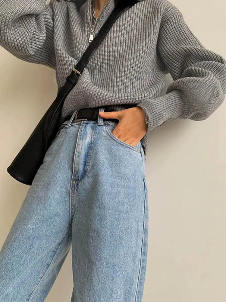 ELODIE™ - Bekväm Halvblixtlåströja