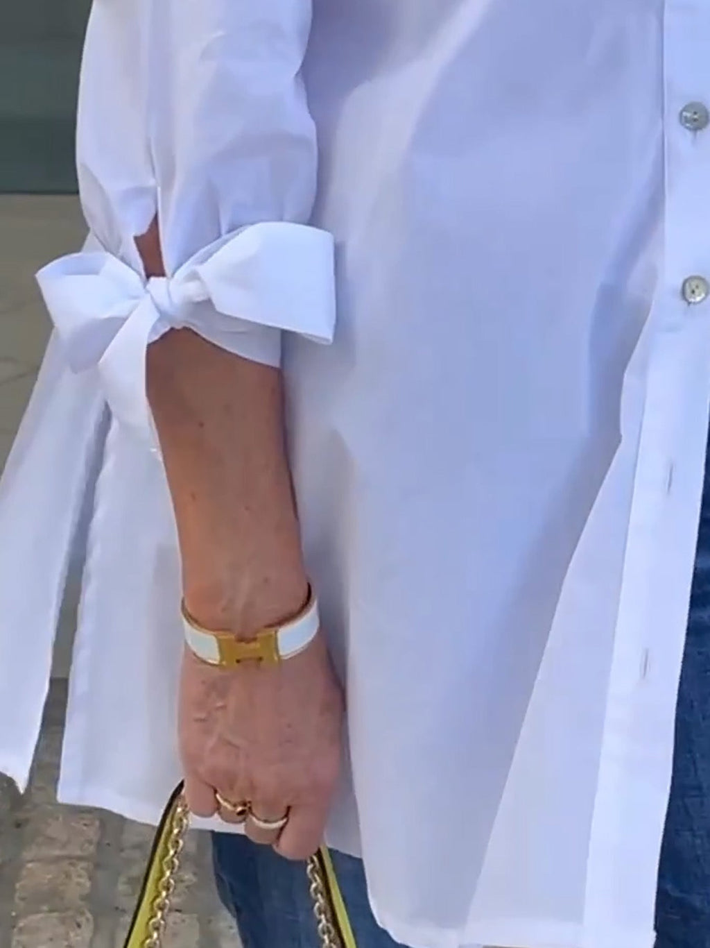 CÉLINA™ – Elegant lång skjortjacka