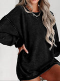 ADELE™ - Avslappnad Nedfälld Axel Pullover-Sweatshirt