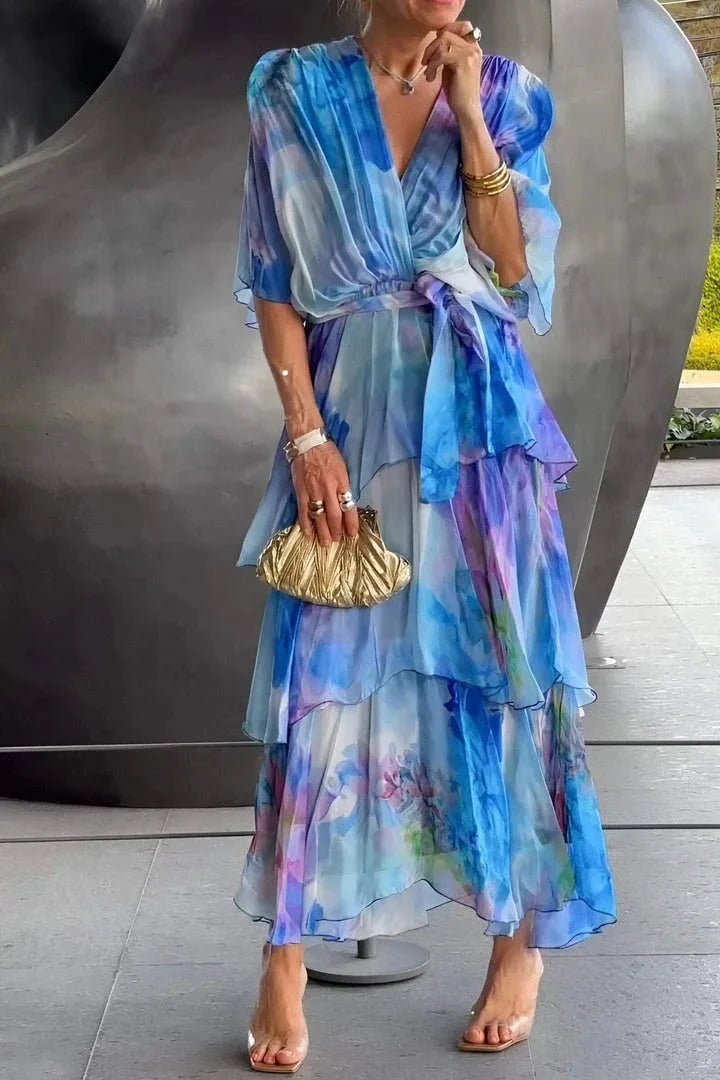 Cassia – Elegant Chiffongklänning