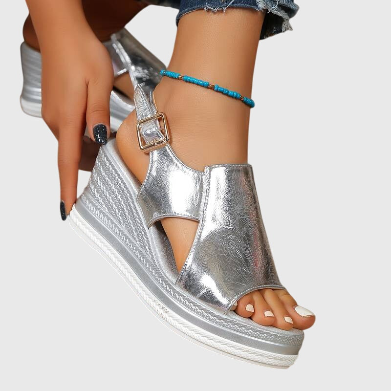 Veronica | Ortopediska Sandaler (Silver)