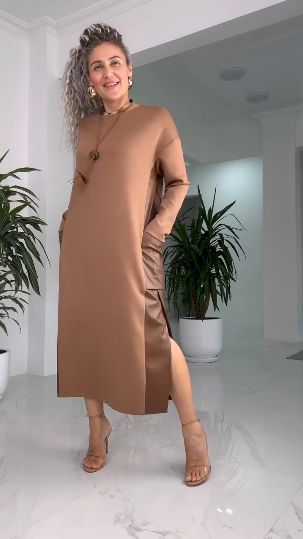 MARILYN™ - Klassisk Minimalistisk Midiklänning