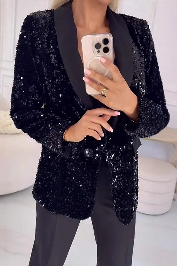 LUXARA™ – Glittrig paljettblazer