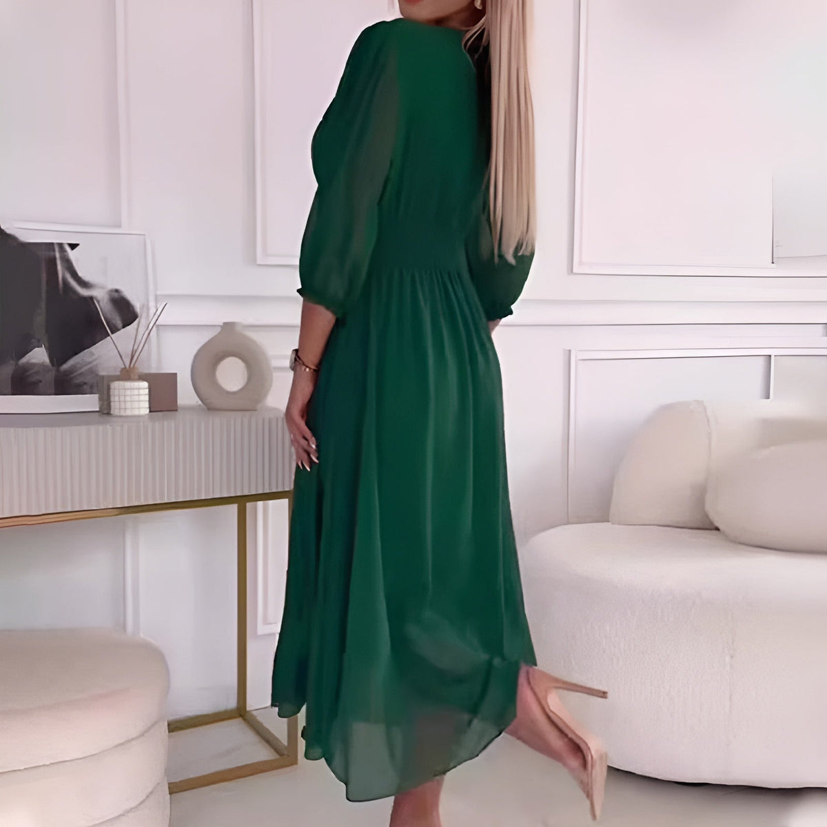 NAOMI™ - Elegant Chiffongklänning