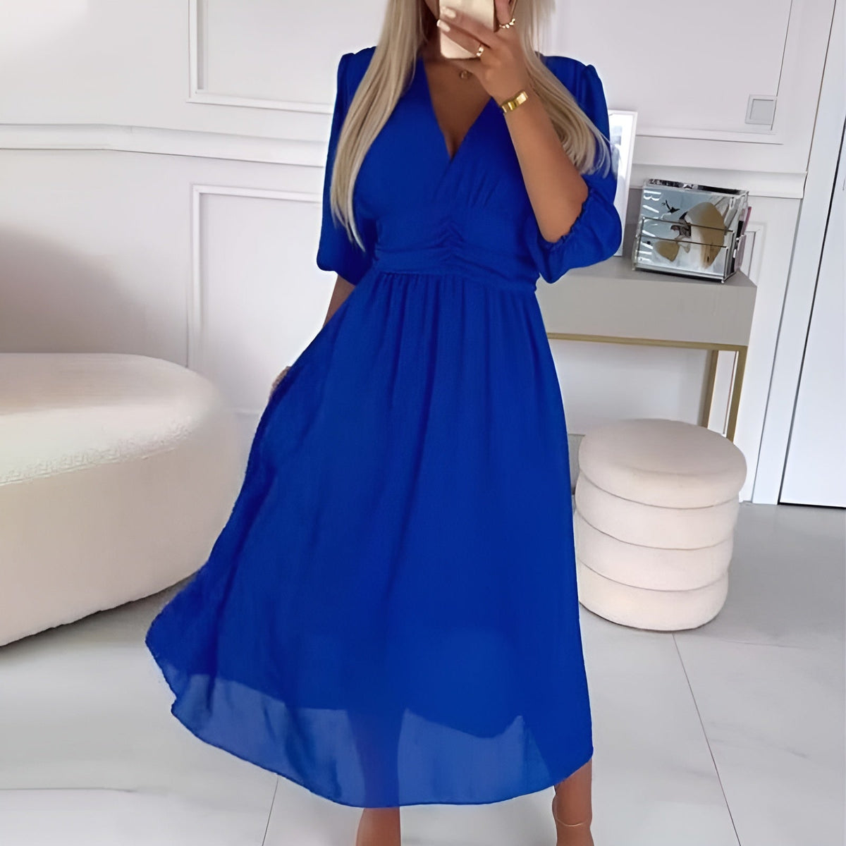 NAOMI™ - Elegant Chiffongklänning