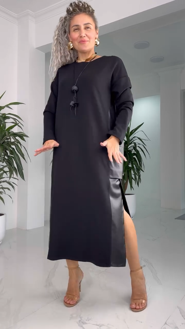 MARILYN™ - Klassisk Minimalistisk Midiklänning