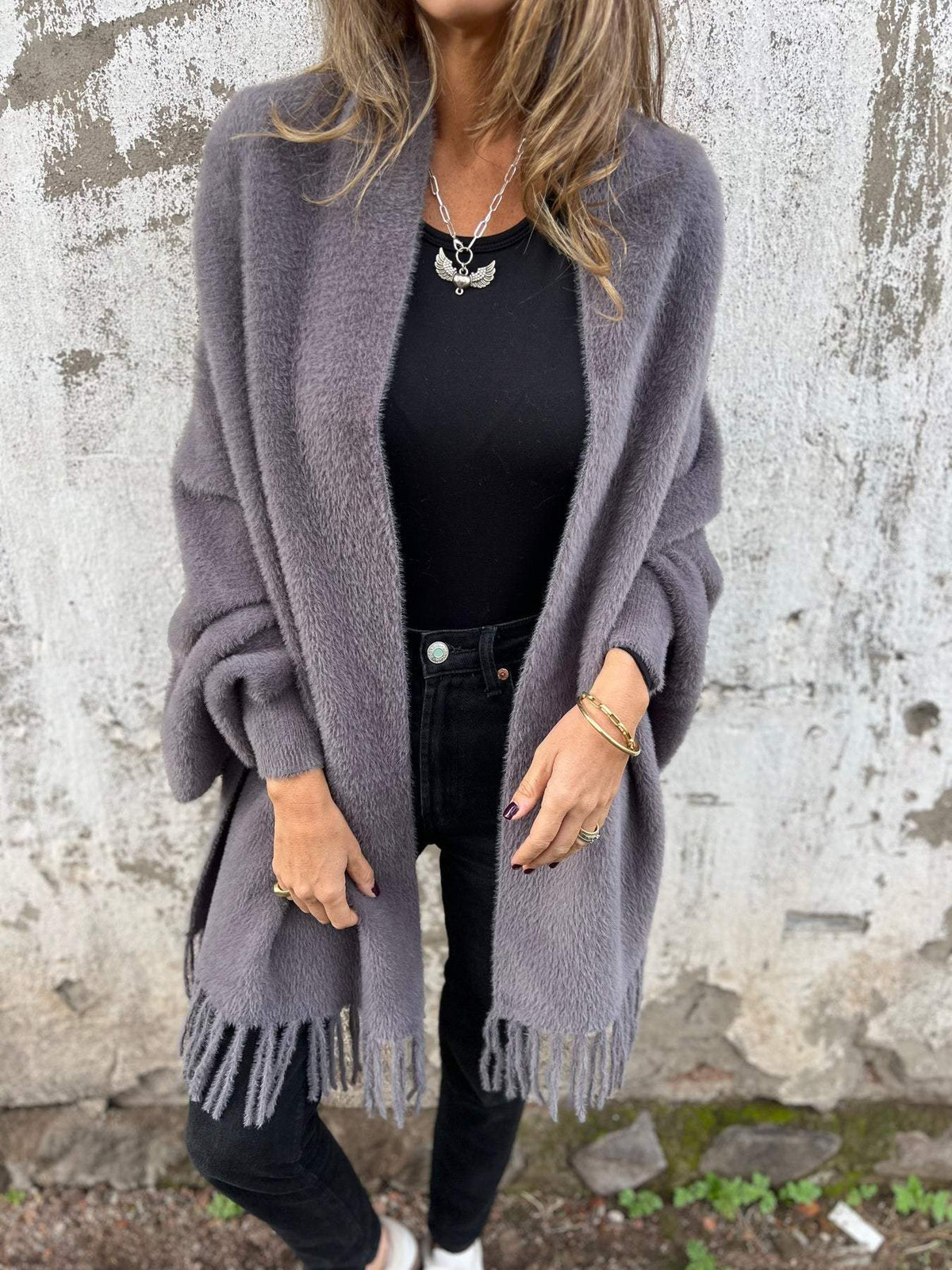 AOIBHE™ - Elegant Draperad Kofta