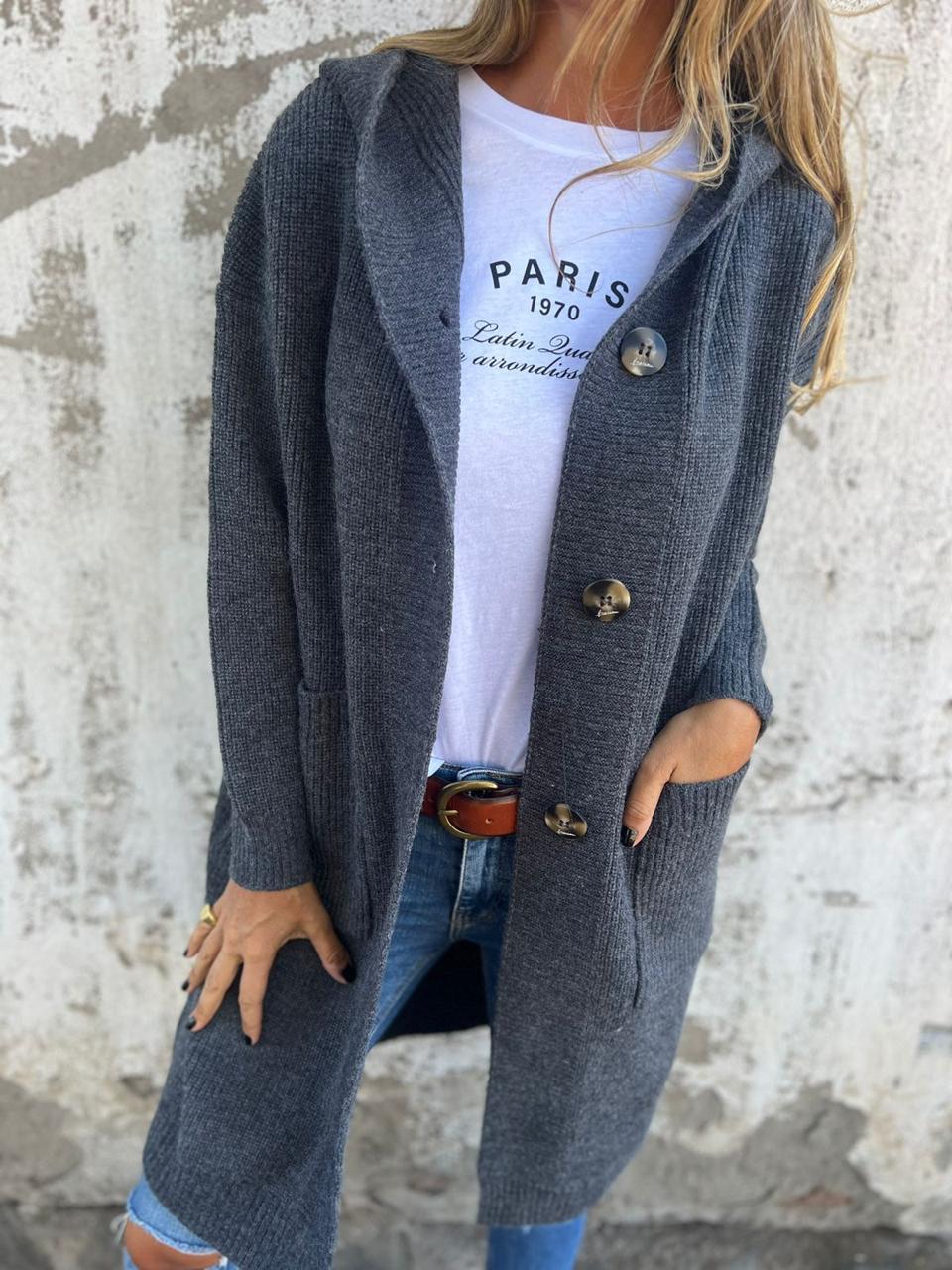 VERONICA™ - Chic Lång Stickad Kofta