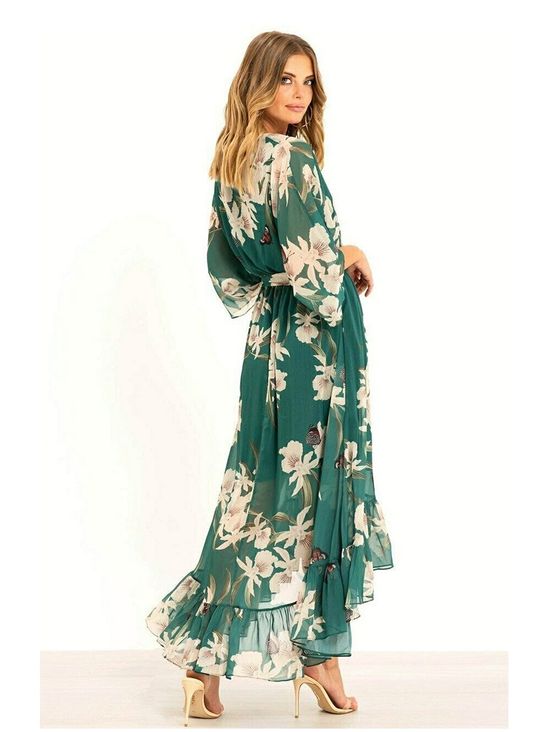 YASMINE™ - Elegant Kimono Midiklänning
