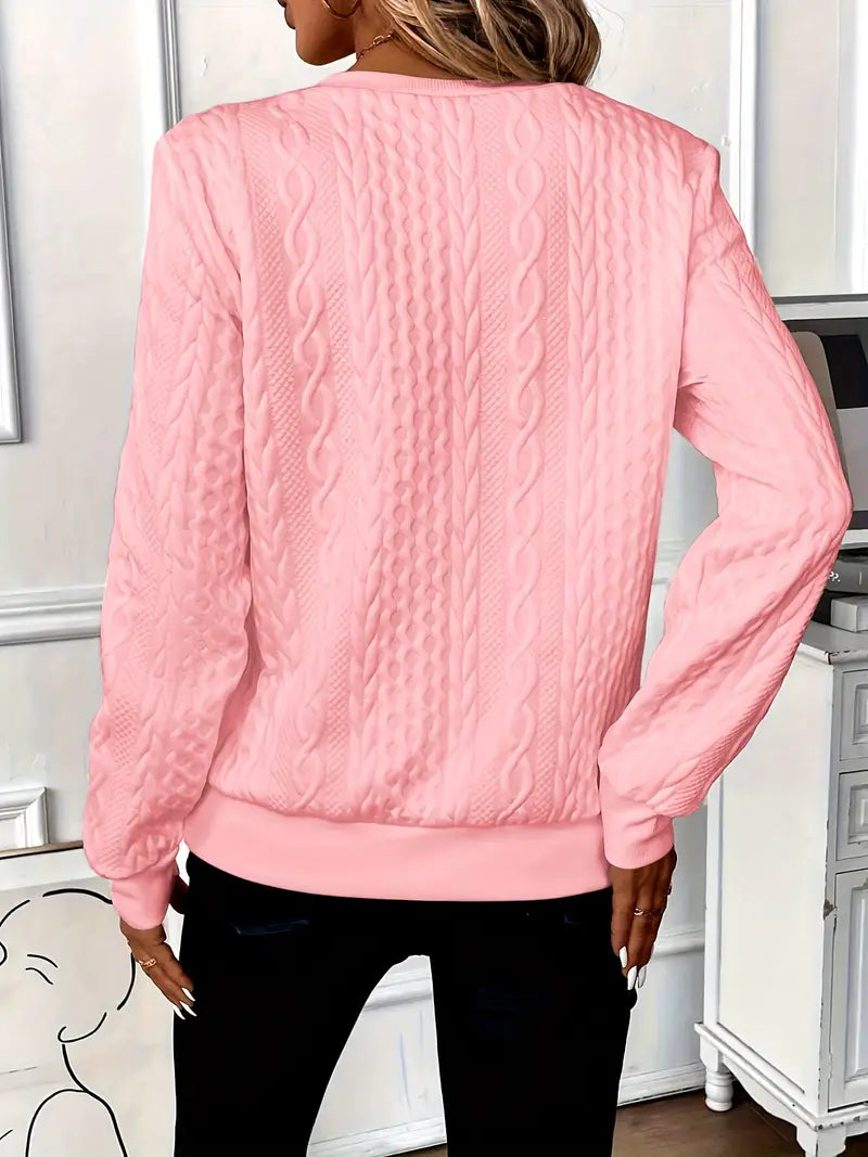 EMMA™ |  Elegant Kvartsblixtlås-tröja