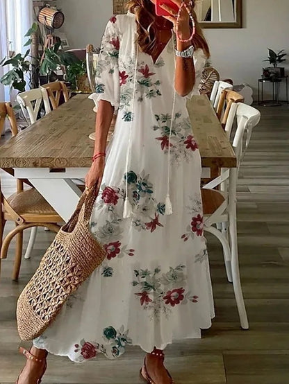 CASSIA™ - Boho Magtäckande Klänning